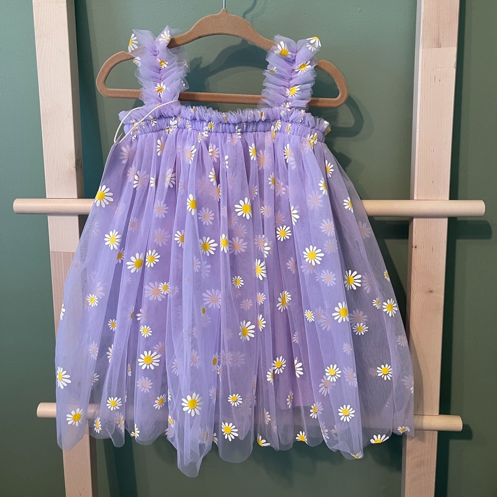 Purple Tulle Daisy Dress